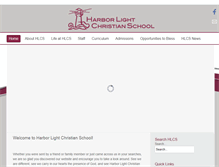Tablet Screenshot of harborlightchristian.org